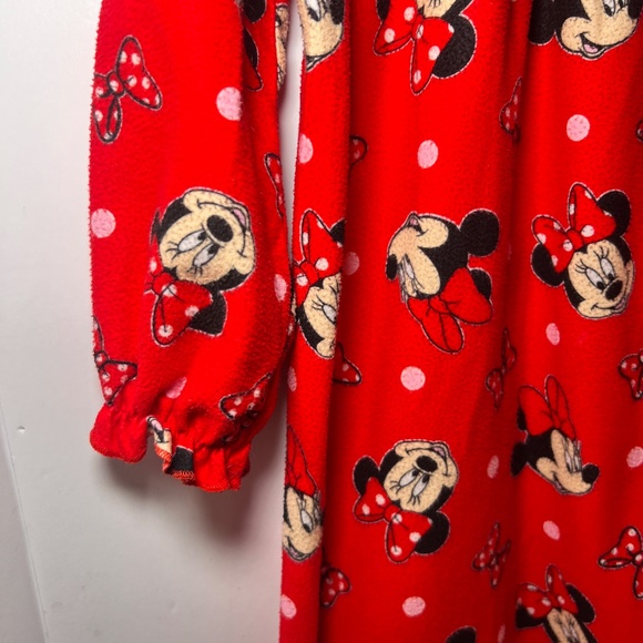 Vintage Disney Minnie the Mouse Nightgown Christmas Ruffle Toddler Cottage Core - Picture 4 of 7